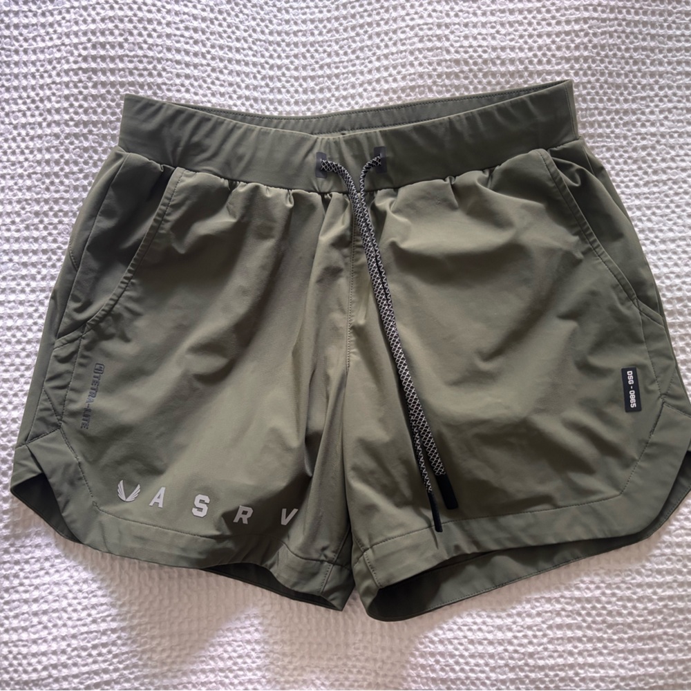 ASRV Olive Athletic Shorts